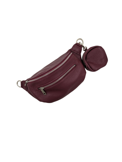 Crossbodybag mittelgroß mit zwei Reißverschlüssen und kleinem Geldbeutel extra